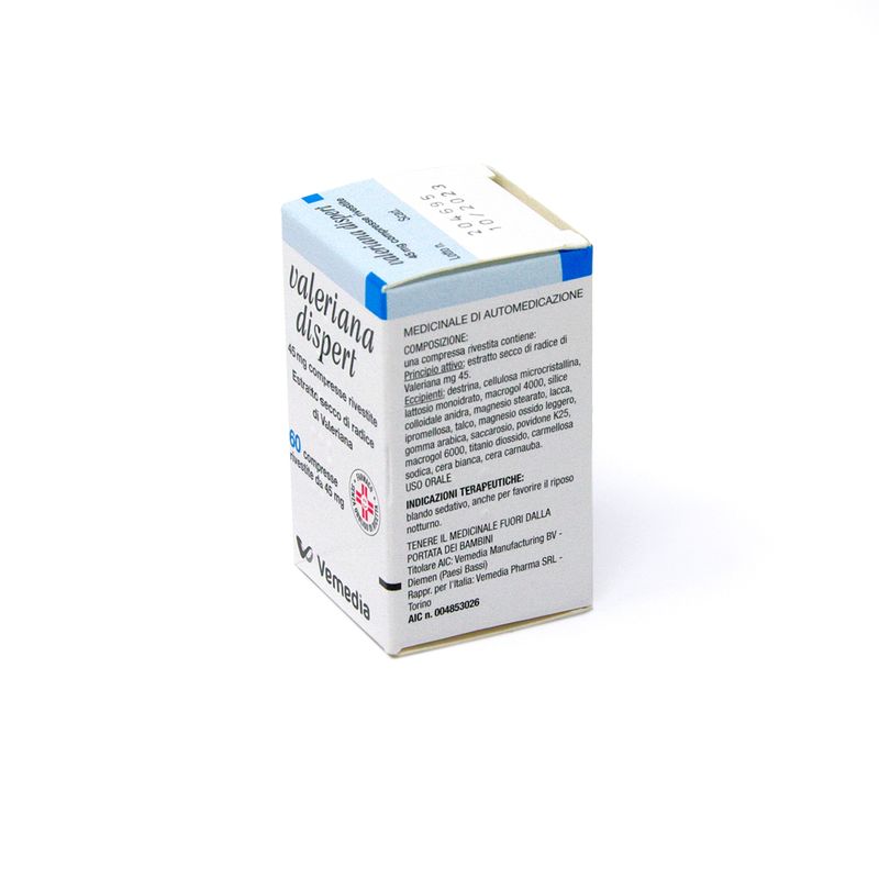 Valeriana Dispert Ipnotico e Sedativo 60 compresse rivestite 45mg-4