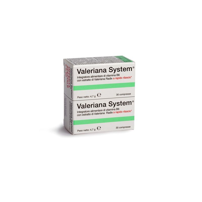 Valeriana System a rapido rilascio per favorire il sonno 60 compresse-1