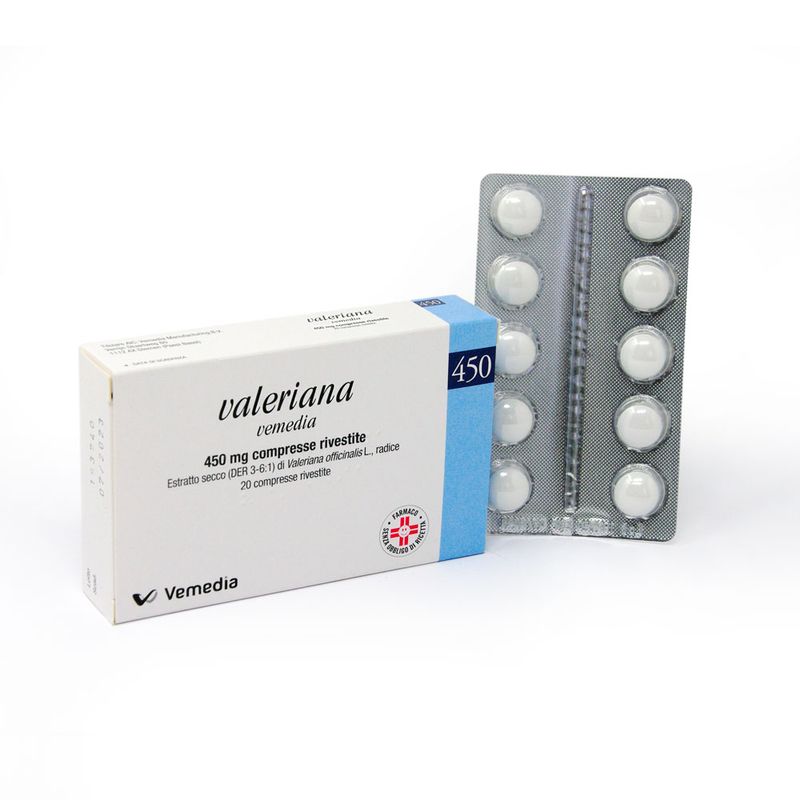 Valeriana Vemedia 450mg 20 Compresse Rivestite-2
