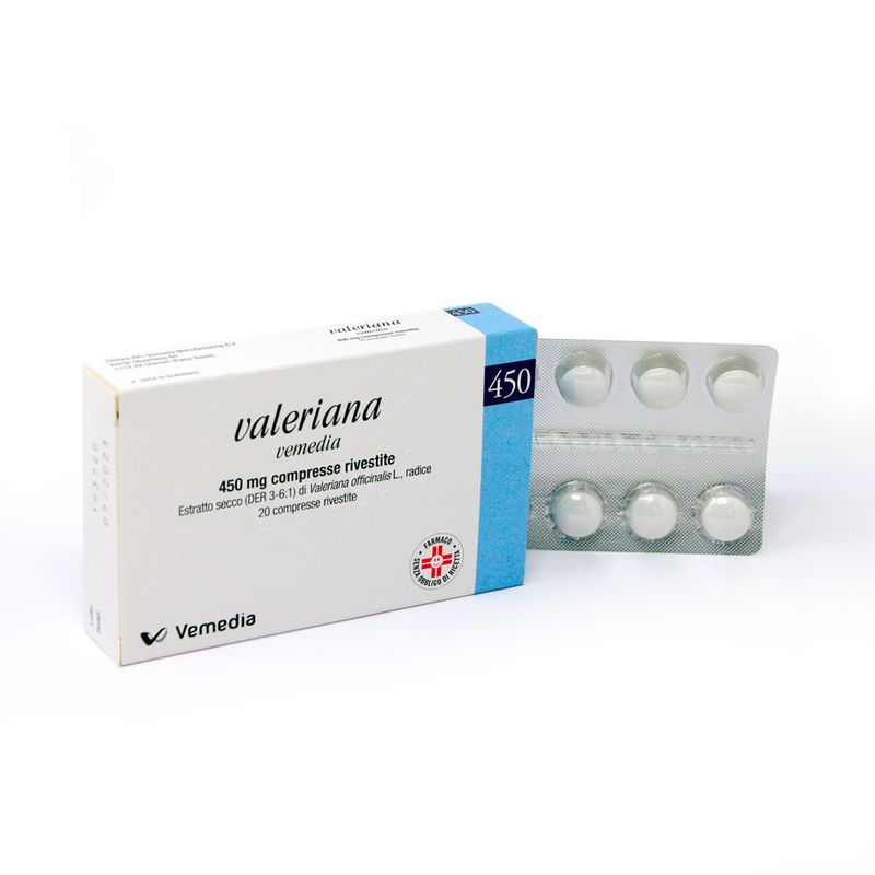 Valeriana Vemedia 450mg 20 Compresse Rivestite-3