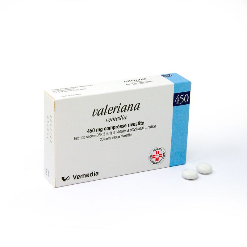 Valeriana Vemedia 450mg 20 Compresse Rivestite-4