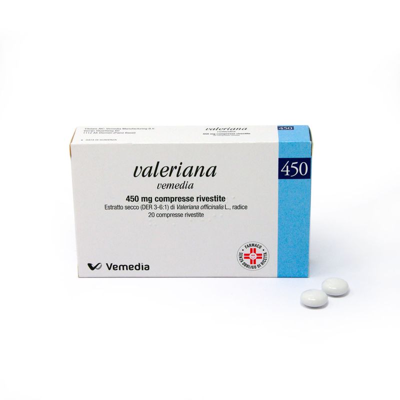 Valeriana Vemedia 450mg 20 Compresse Rivestite-7