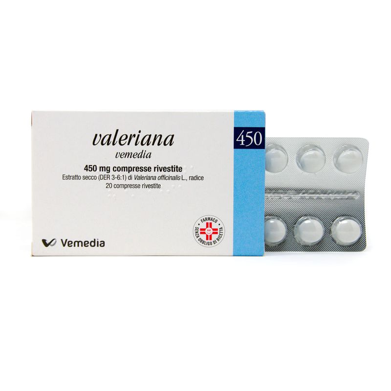 Valeriana Vemedia 450mg 20 Compresse Rivestite-8