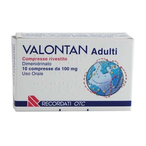 Valontan Adulti 100mg medicinale antiemetico e antinausea 10 compresse rivestite-2