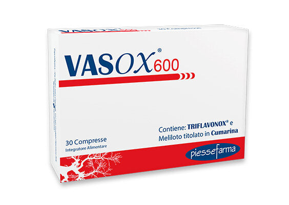 Piessefarma Vasox 600 favorisce il corretto microcircolo 30 compresse-1