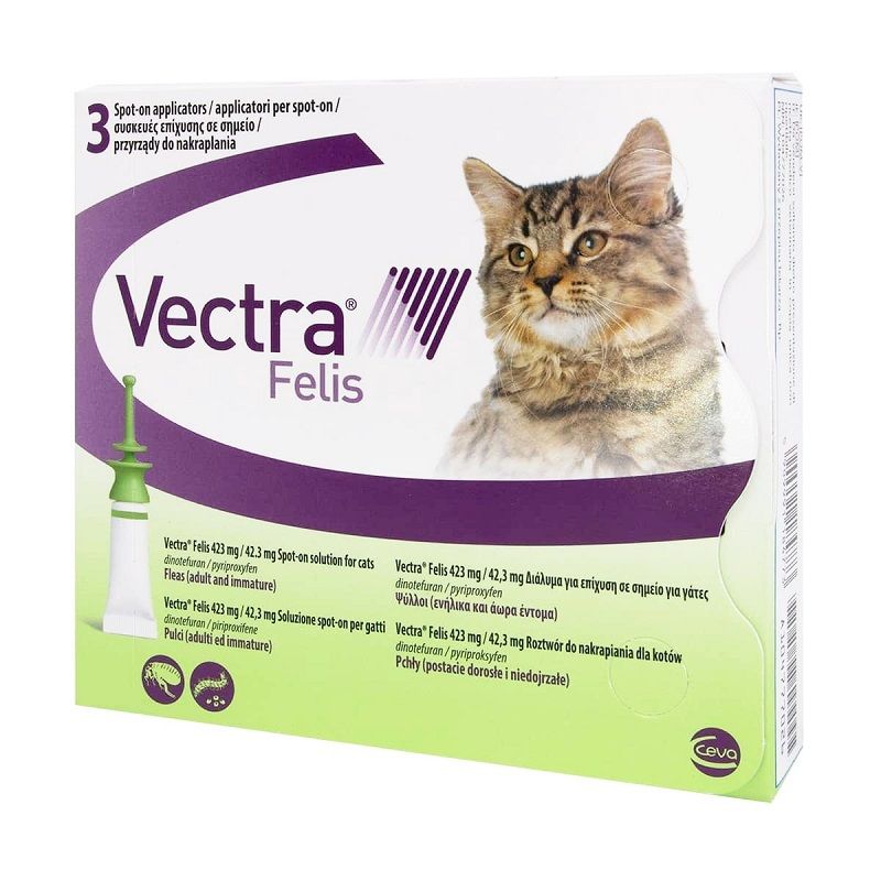 Vectra Felis Soluzione antiparassitaria Spot-on per gatti 3 pipette-1