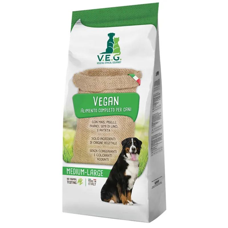 Marpet Vegan Dog Cibo Secco Per Cani Taglia Medium Large Sacco 1,5Kg-1