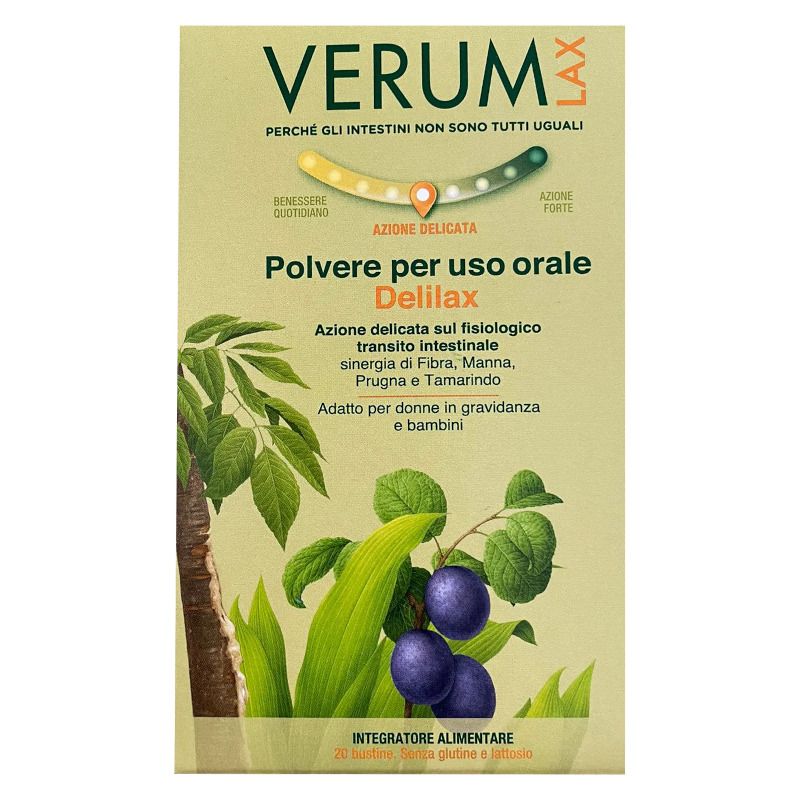 Verum Lax Polvere per uso orale Delilax 20 bustine-1