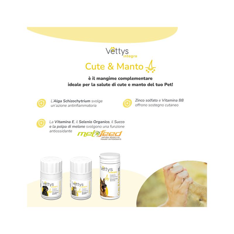 Vettys Integra Cute&Manto Per Gatti 30 Compresse-3