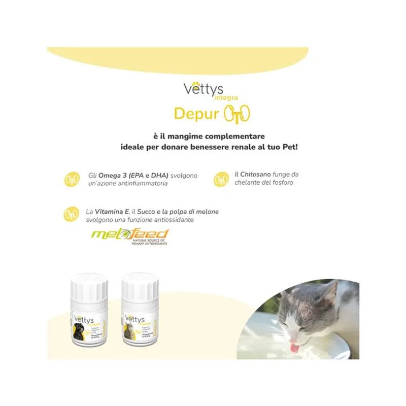 Vettys Integra Depur Per Gatti 30 Compresse-3