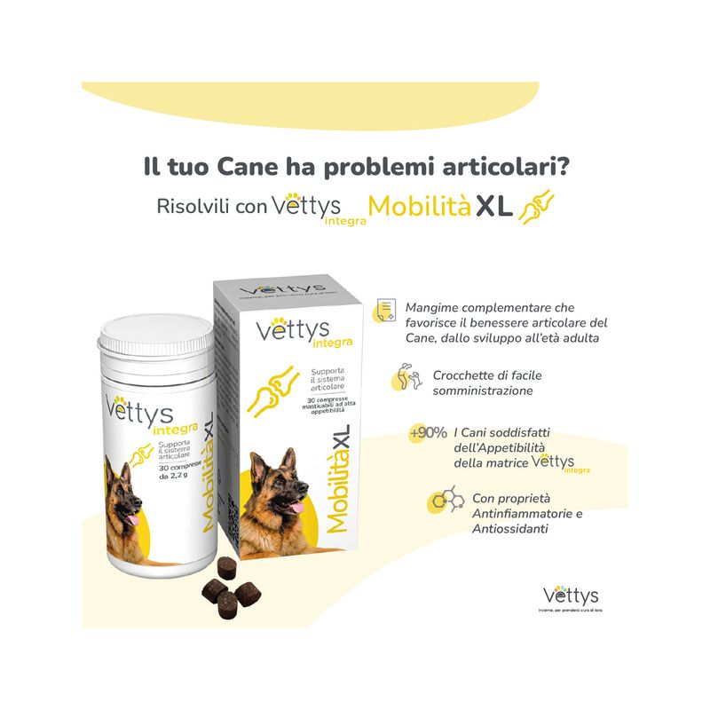 Vettys Integra Mobilità Per Cani Taglia XL 30 Compresse-2