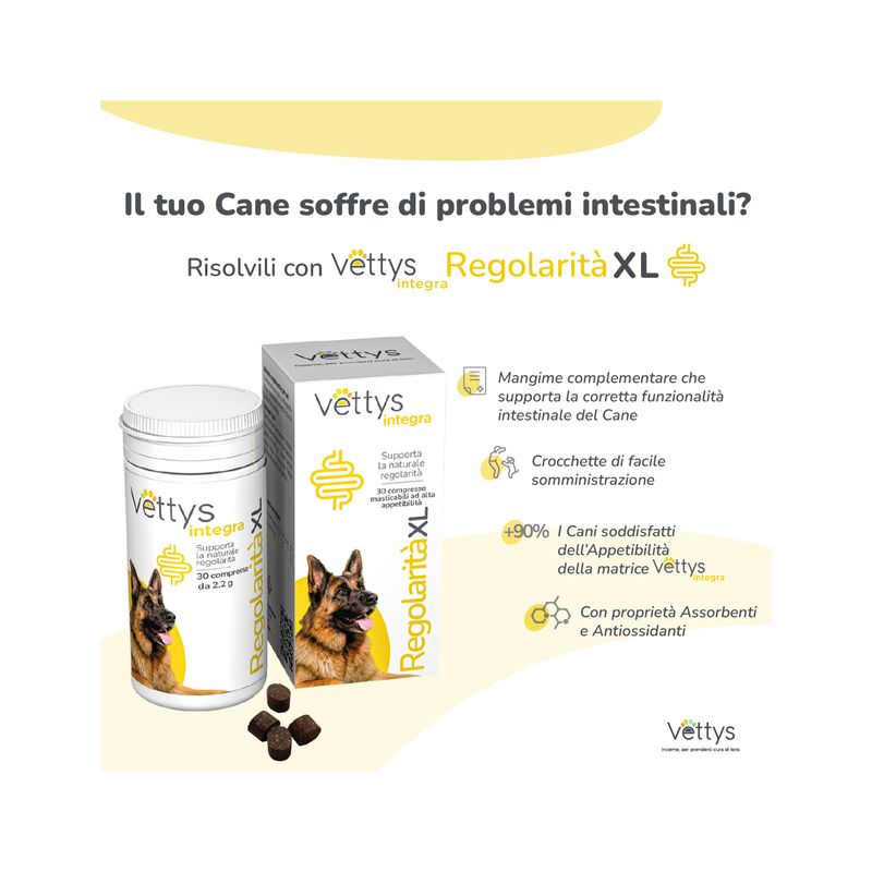 Vettys Integra Regolarità Per Cani Taglia XL 30 Compresse-2