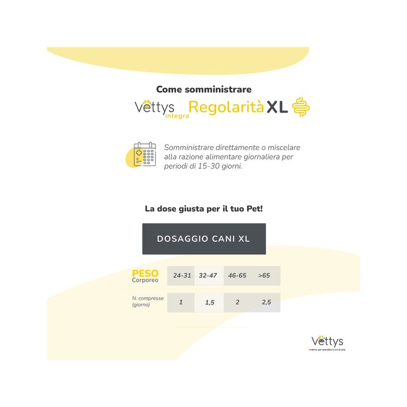 Vettys Integra Regolarità Per Cani Taglia XL 30 Compresse-4