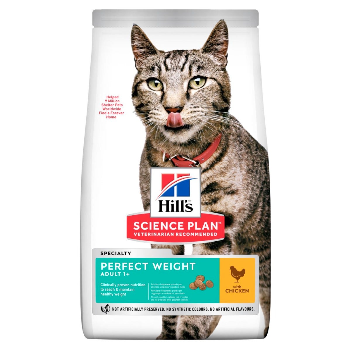 Hill's Science Plan Adult 1+ Anni Perfect Weight Crocchette Pollo Per Gatti Sacco 1,5kg-1
