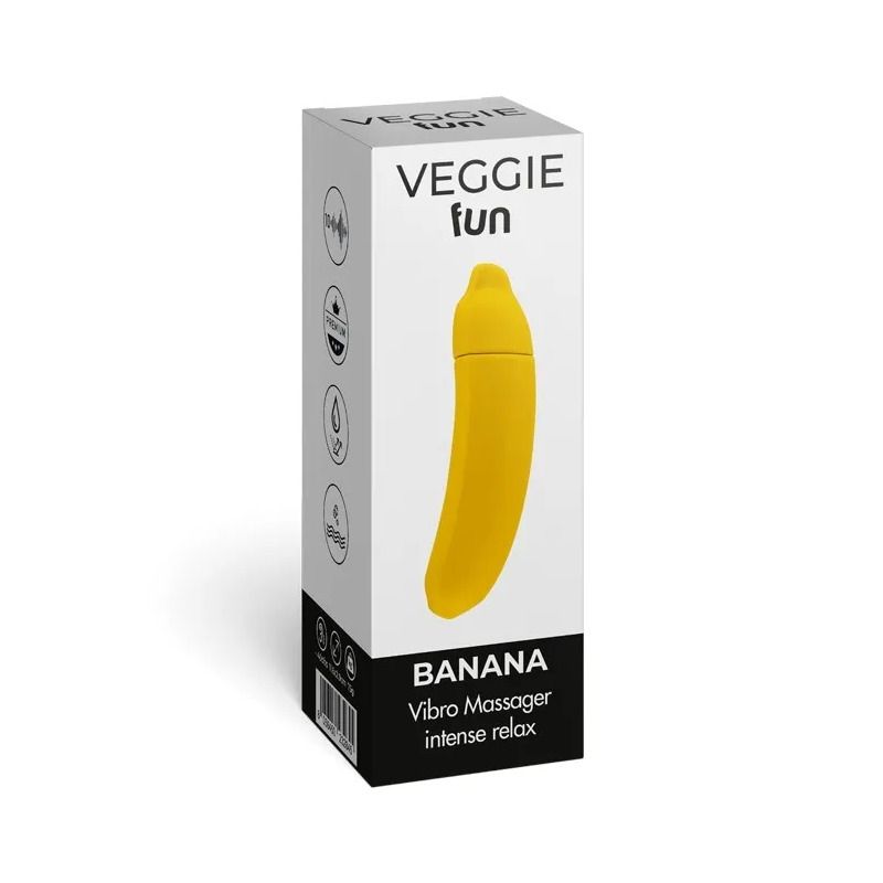 LR Wonder Company Veggie Fun Banana massaggiatore vibrante femminile 1 pezzo-1