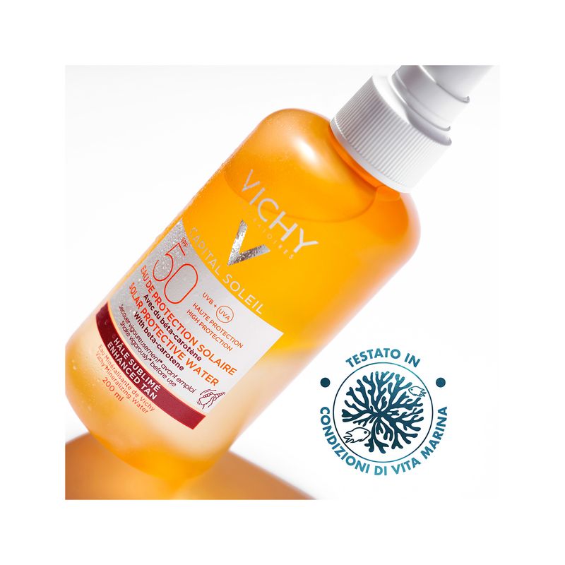 Vichy Capital Soleil Acqua Solare Spray corpo per abbronzatura intensa 50 SPF 200 ml-5