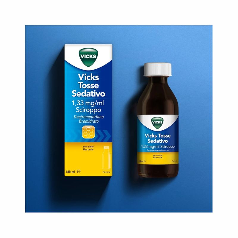 Vicks Tosse Sedativo 180ml gusto miele-2