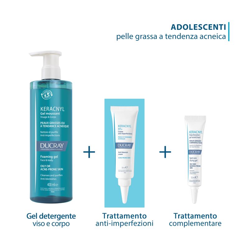 Ducray Keracnyl PP+ crema anti-imperfezioni pelle grassa a tendenza acneica 30ml-3