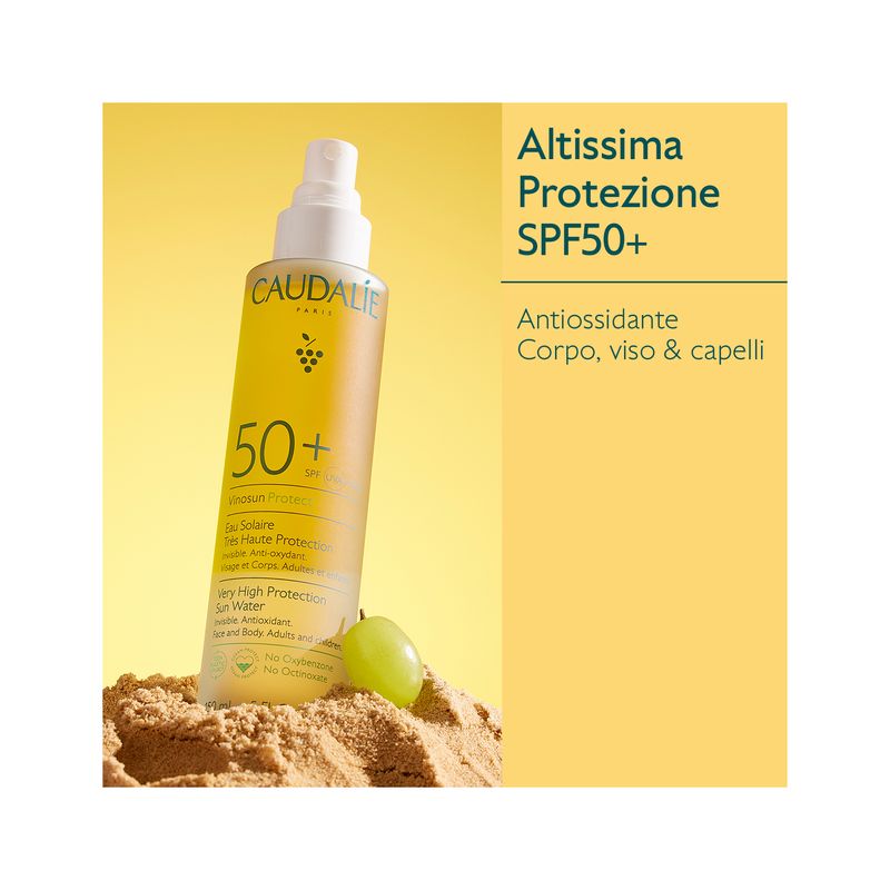 Caudalie Vinosun Protect Acqua Solare ad Altissima Protezione SPF50+ 150ml-2