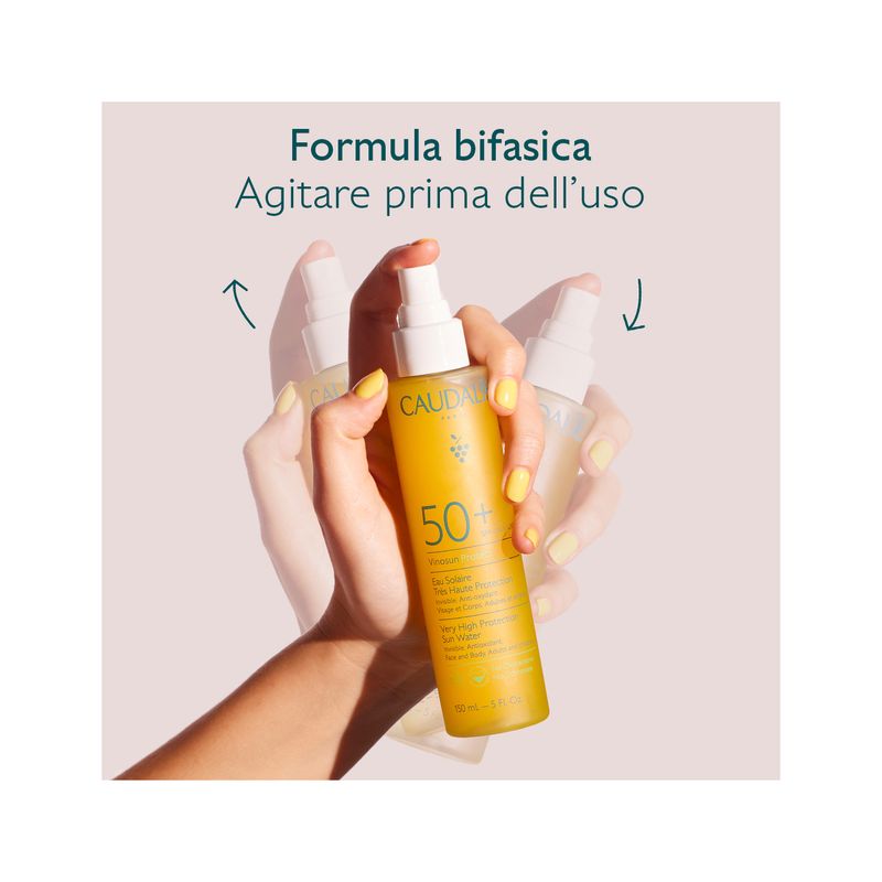Caudalie Vinosun Protect Acqua Solare ad Altissima Protezione SPF50+ 150ml-4