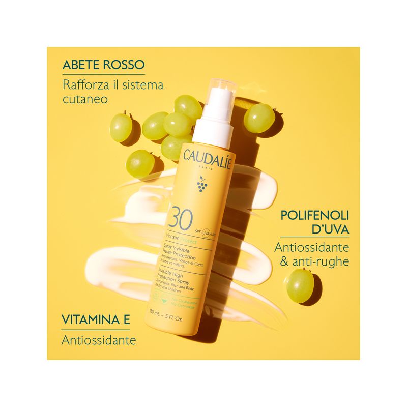 Caudalie Vinosun Protect Spray Invisibile ad Alta Protezione SPF30 150ml-4