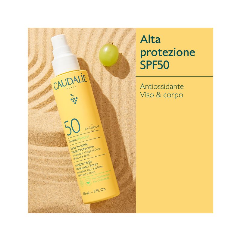Caudalie Vinosun Protect Spray Invisibile ad Alta Protezione SPF50 150ml-2