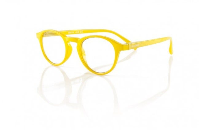 Vintage Full Yellow Occhiali Da Vista + 3,00 Diottria 1 Paio-1