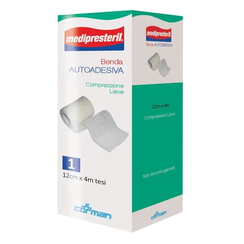 Medipresteril Benda Autoadesiva 12cmx4m 1 pezzo-1