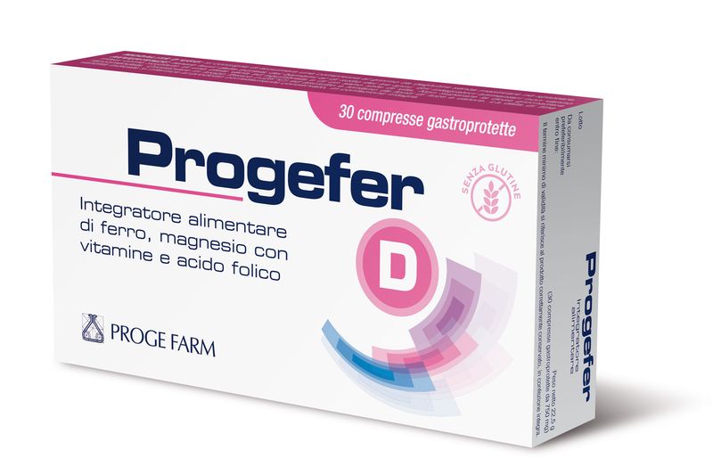 Progefer D integratore alimentare 30 compresse gastroprotette-1