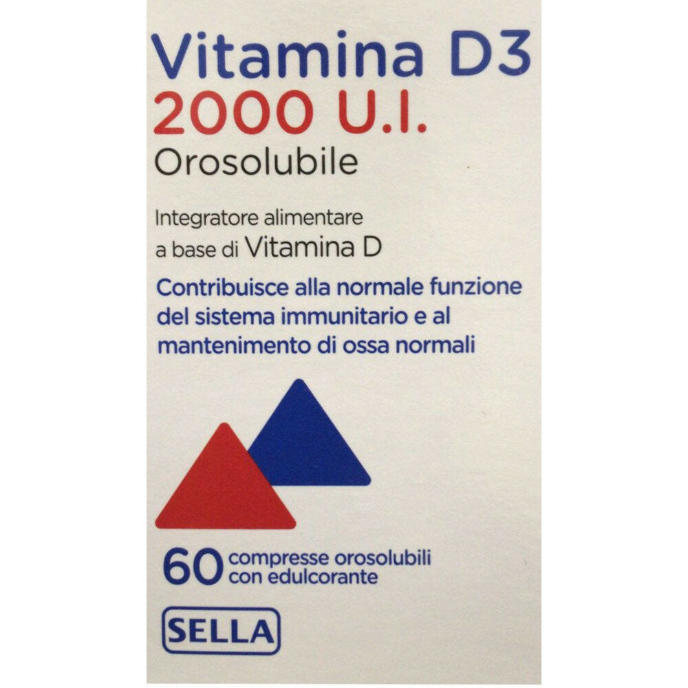 Sella Vitamina D3 2000 U.I. orosolubile 60 compresse-2