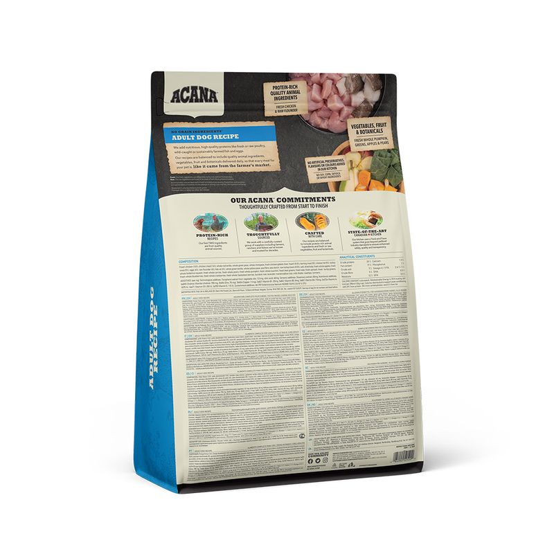 Acana Cane Adult Dog Crocchette Pollo e Passera del Pacifico Sacco 2kg-2
