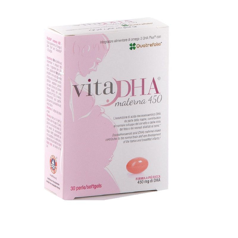 VitaDHA Materna 450 integratore utile in gravidanza 30 perle softgels-1