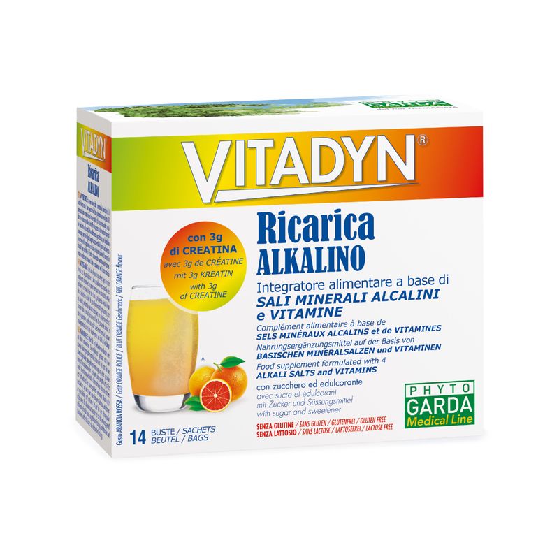 Vitadyn Ricarica Alkalin integratore di sali minerali 14 bustine-1