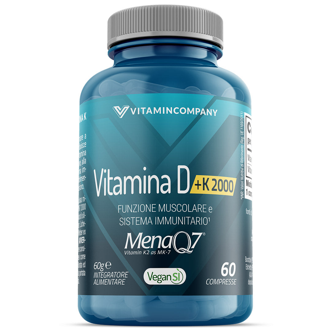 Vitamincompany New Vitamina D + K 2000 60 Compresse-2