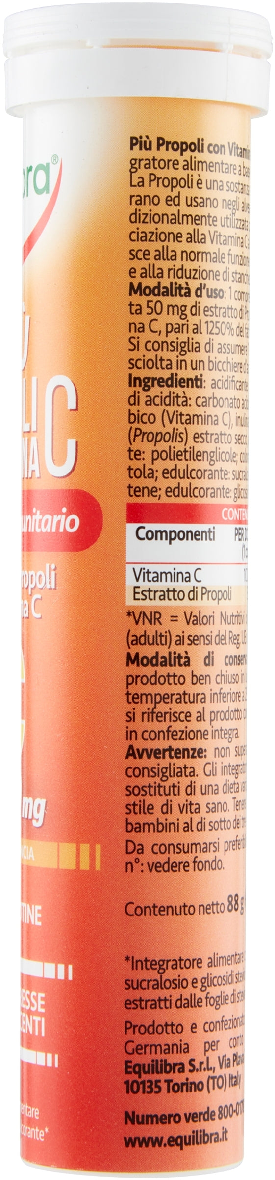 Equilibra Più Propoli Con Vitamina C 20 Compresse Effervescenti-4