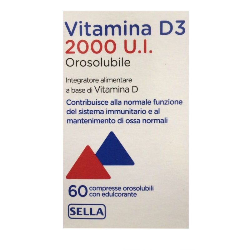 Sella Vitamina D3 2000 U.I. orosolubile 60 compresse-1