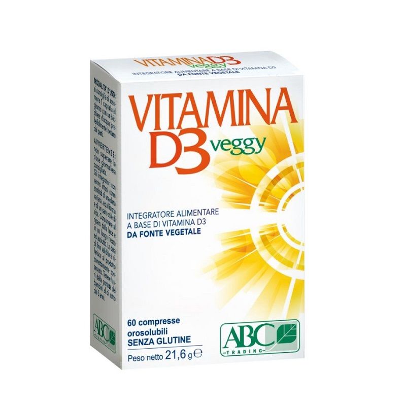 ABC Trading Vitamina D3 Veggy integratore alimentare utile per il sistema immunitario 60 compresse-1