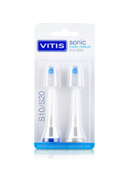 Vitis Sonic S10/S20 testina di ricambio setole medie 2 pezzi-1