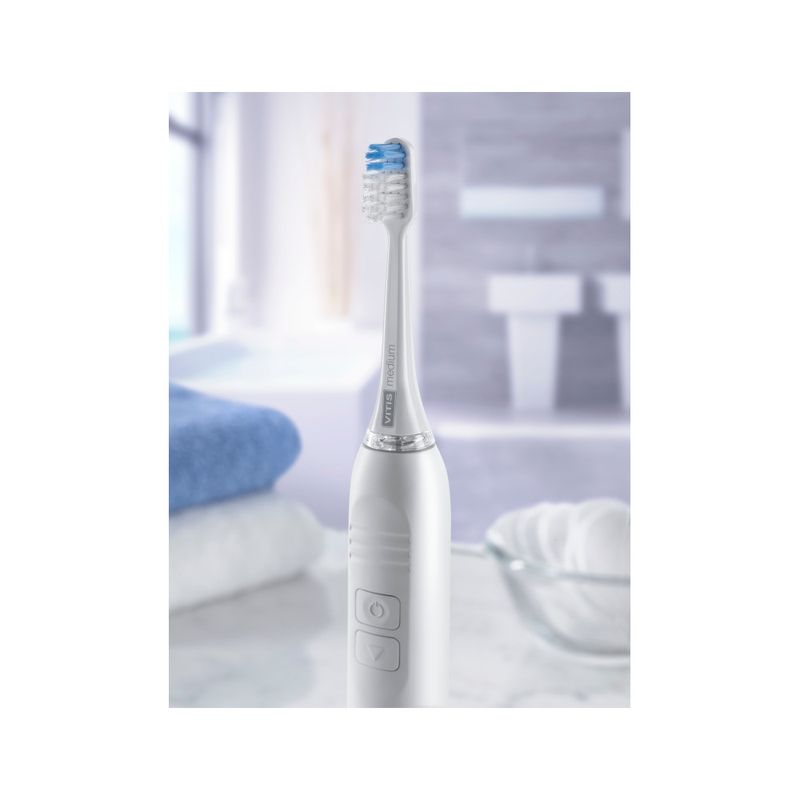 Vitis Sonic S10/S20 testina di ricambio setole medie 2 pezzi-3
