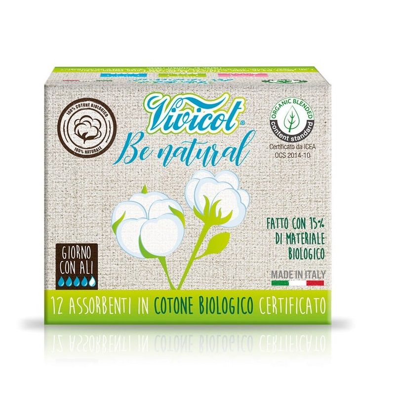 Vivicot Be Natural Assorbenti Giorno Con Ali 12 Pezzi-1