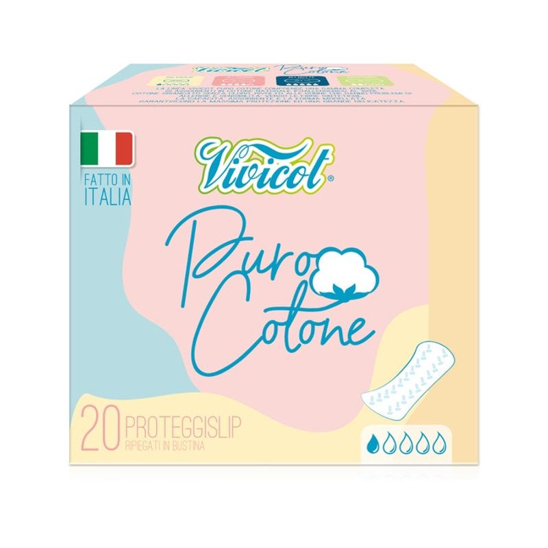 Vivicot Puro Cotone Salvaslip Ripiegato 20 Pezzi-1