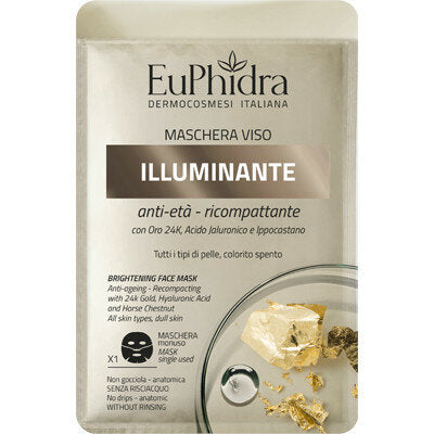 Euphidra Maschera Viso Illuminanteanti-età ricompattante 1 maschera monouso-2