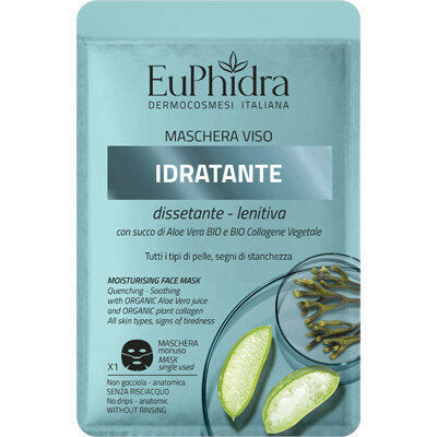 Euphidra Maschera Viso Idratante Dissetante e Lenitiva 1 maschera monouso-2
