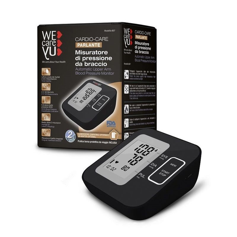 Wecareyu Cardio-Care Misuratore Pressione Da Braccio Parlante-1