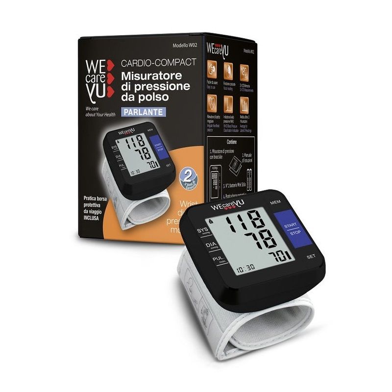 Wecareyu Cardio-Compact Misuratore Pressione Da Polso Parlante-1