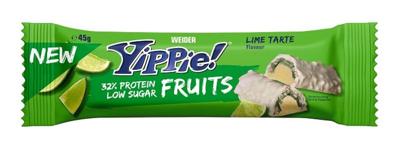 Weider Yippie Fruits barretta proteica gusto lime 45g-1
