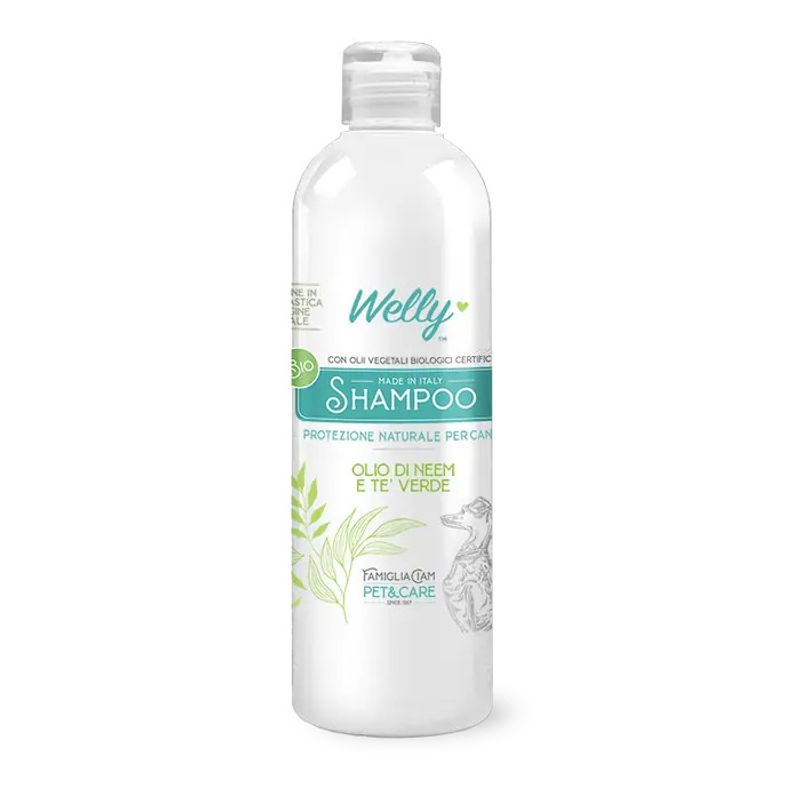 Welly Shampoo Olio Di Neem & Tè Verde Per Cani 250ml-1