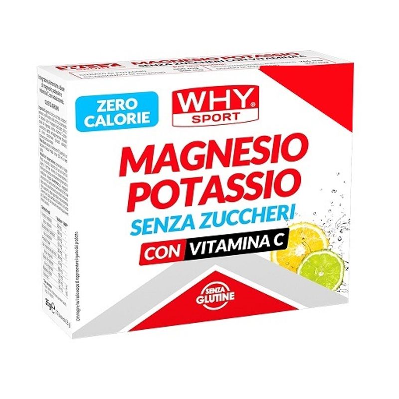 Why Sport Magnesio e Potassio Zero Calorie con Vitamina C gusto agrumi 10 buste-1