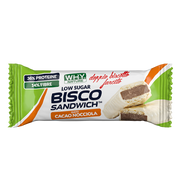 Why Nature Bisco Sandwich biscotto proteico gusto cacao e nocciola 45g-1