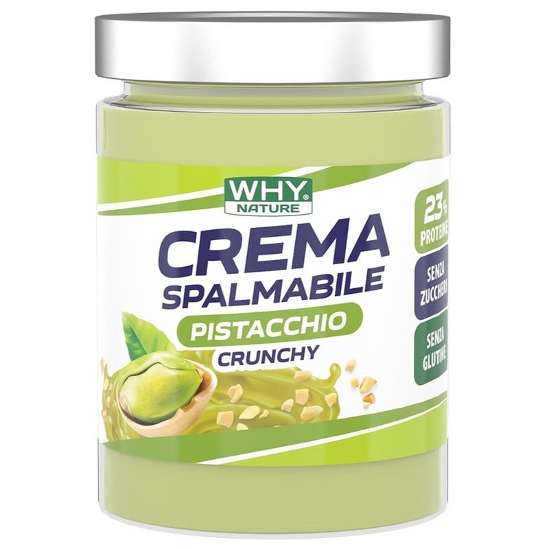Why Nature Crunchy crema proteica spalmabile al pistacchio 300g-1
